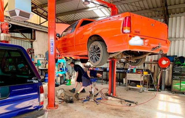 Daly and Richards Garage workshop gallery image